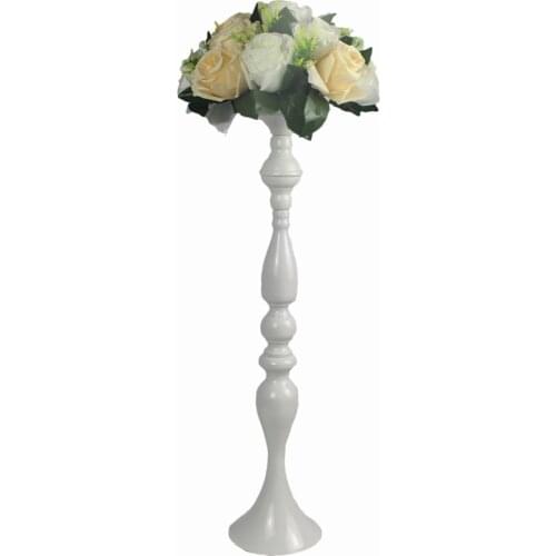 IMUWEN Candle Holders 60 CM/24" Metal Candlestick Flower Vase Table Centerpiece Event Flower Rack Floor Road Lead Wedding Decor