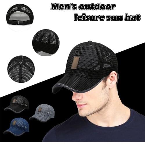 Golf Cap Casquette Summer Long-brimmed Full-net Baseball Cap Outdoor Leisure Gorras Breathable Sunshade Net Cap Unisex