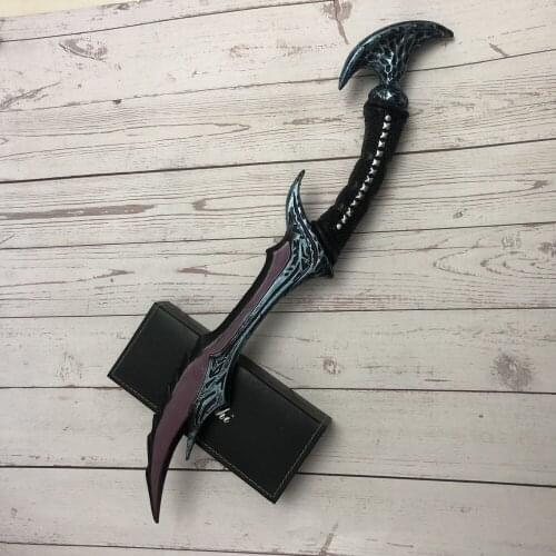 LT 1:1 Anti Mage Scythe of Vyse Elf Cos Weapon Prop Role Play Game Weapon PU Figure Model Halloween 50cm