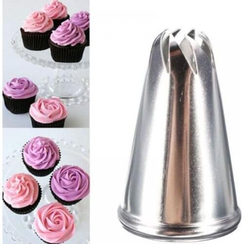 Stainless Steel Drop Flower Tips Cake Nozzle Cupcake Sugar Crafting Icing Piping Nozzles Fondant Molds Pastry Tools for Baking