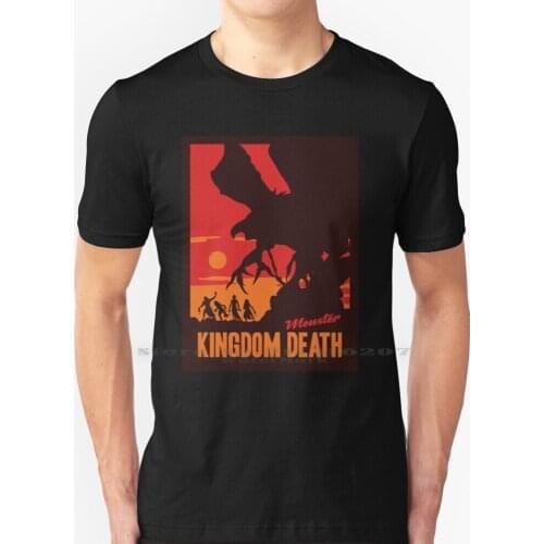 Kingdom Death Monster Board Game - Minimalist Travel Poster Style - Gaming Art T Shirt 100% Pure Cotton Kingdom Death Monster
