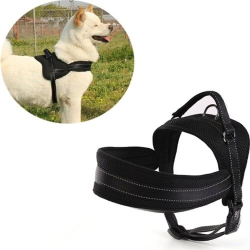 New Arrival Dog Harness Pet Chest Dog Explosion-proof Pull Traction Anti-bite Dog Chain Rope Back in Large Strap