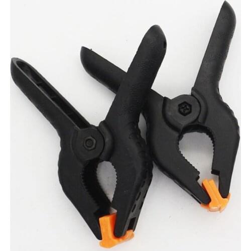 New 4 pcs 2/4/6 inch Hard Plastic Micro Spring Clamps Set DIY Tools Woodworking Grip Clips