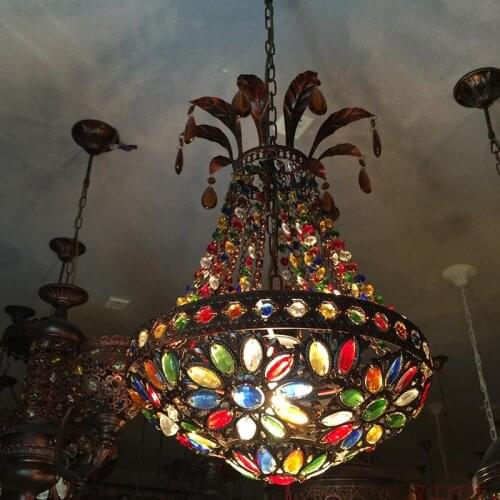 Han Gong pendant light South East Asia bedroom diffuse cafe corridor guestroom lobby decorated corridor pendant light ya72725