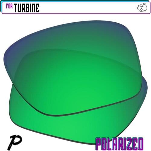EZReplace Polarized Replacement Lenses for - Oakley Turbine Sunglasses - Green P