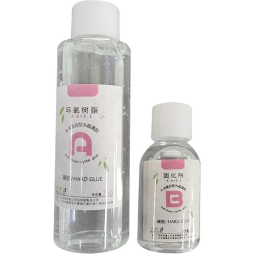 Transparent Crystal Clear Epoxy Resin Glue Kit A B Glue Set for DIY Jewelry Crafts Resists Yellowing SDF-SHIP