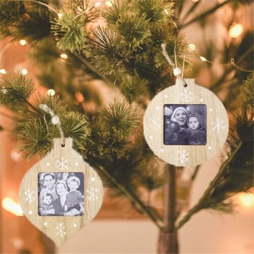 Christmas Photo Frame Ornaments Christmas Ornaments DIY Christmas Decorations for Home Ornaments Kids New Yaer Navidad Natal