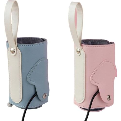 Baby Bottle Warmer Bag Insulated Portable USB Milk Heating Bag Carrier For Travel Baby Food Bebe Auto Accessories