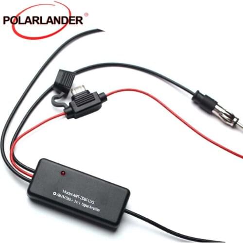 GPS Navi Amplifier FM plug For Marine Car Vehicle Boat ANT-208 PLUS Antenna 3-in-1 Signal Amplifier Car Radio FM AM DAB Antenna