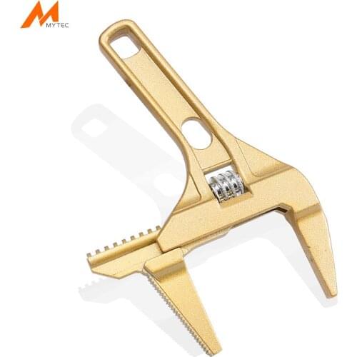 Golden Adjustable Spanner Multi-functional Aluminium Universal Home Repair Wrench High Quality