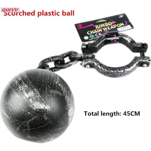 1Pcs Plastic Handcuffs Halloween Props Crew Horror Banquet Supplies Up Props Prisoners Shackled 5Z-HH040-042