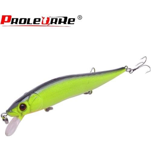 1Pcs Minnow Fishing Lure Laser Hard 115mm 13.5g Artificial Bait 3D Eyes Wobblers Crankbait Minnows Lures Pesca Fishing tackle