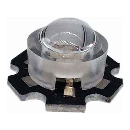 20 pcs/lot 13mm LED mini Lens 45 60 90 100 Degree Needn't Holder 1W 3W synthetical IR LED Power lenses Reflector Collimator