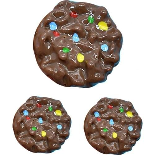 3Pcs Mini Simulation Biscuits Food Models Dollhouse DIY Accessories Kids Toy Gift Decoration DIY Material Of Mobile Phone Case