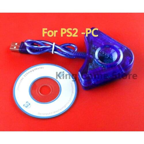 1set USB Controller Gamepad Adapter Converter Cable for PlayStation 2 PS2 Joypad to PC Adapter Games Dual Ports