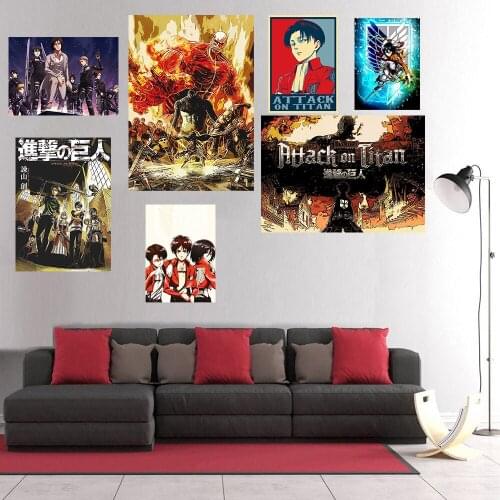 DIY 5D Diamond Painting Attack on Titan Posters Japanese Anime Diamond Embroidery Cross Stitch Full Square Home Decoration Gift