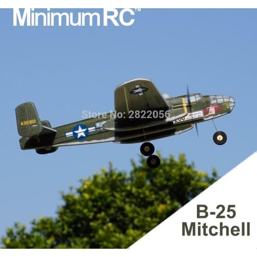 MinimumRC B25 Twin-engine bomber 360mm Wingspan 3 Channel Trainer Fixed-wing RC Airplane Outdoor Toys For Children Kids Gifts