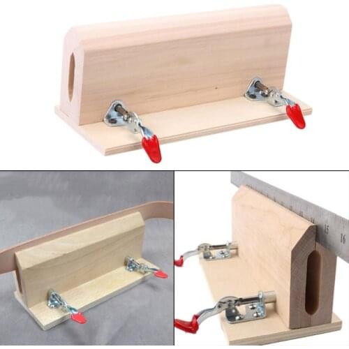 1pcs DIY Improved Sewing Wooden Leather Craft Clamp Horizontal Leather Retaining Stitching Clip Leather Craft Wooden Clamp