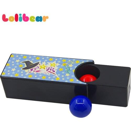 Box Turning The Red Ball Into The Blue Ball Magic Tricks Close Up Magia Mystery Box Magie Illusion Gimmick Props Prank Toys gift