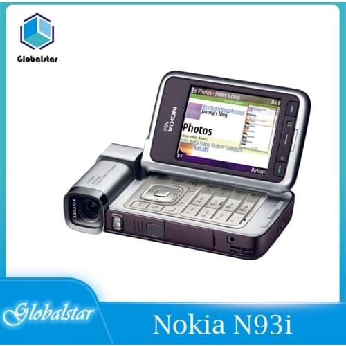 Nokia N93i refurbished Original Unlocked Nokia N93i cell phone WIFI 3G refurbished phones Russian keyboard support Refurbished