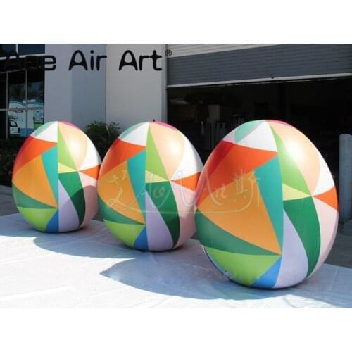 Full spray painting outdoor inflatable Easter egg decoration for advertisents and parties on sale