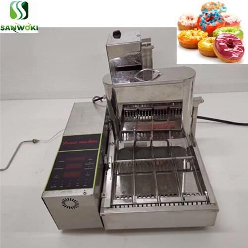 Donut maker machine 4 rows doughnut fryer commercial krispy kreme Digital doughnut making forming machine donut fryer machine