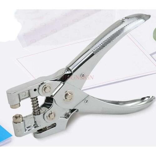 Single hole punching machine stationery student hand account manual round hole puncher loose-leaf paper binding machine