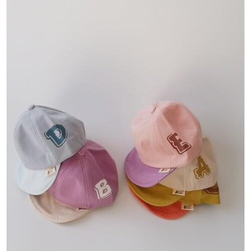 Spring Summer Letter Pattern Baby Hats Cotton Outdoor Sun Hats Autumn Kids Boys Girls Baseball Hats Peaked Cap