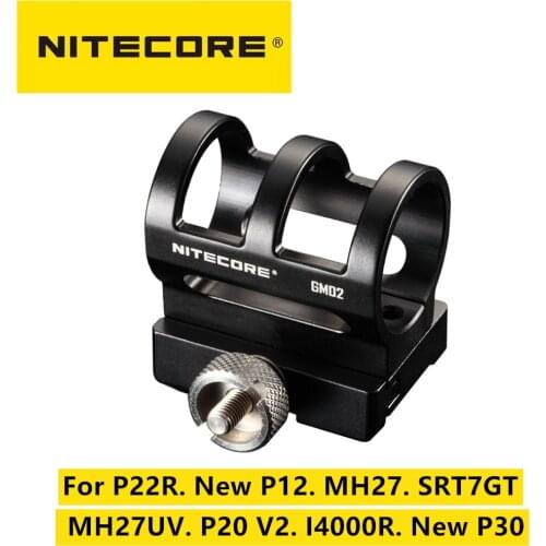 Nitecore GM02 Tactical Flashlight Gun Mount Suitable for Precise Series/ Chameleon Series/ SRT7/ SRT6/ MT25/ MT26/ MH25