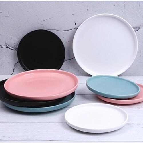 6/8 Inch Plates Home Decoration Christmas Gift Plate Decorative Steak Dessert Fruit Dishes Cooking Plate China Food Tableware