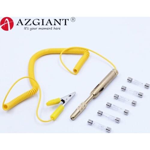Copper spring extend Car Circuit Tester DC 6V 12V 24V Voltage Auto Vehicle Gauge Test Light Measuring Pen DC Tester LED bulb