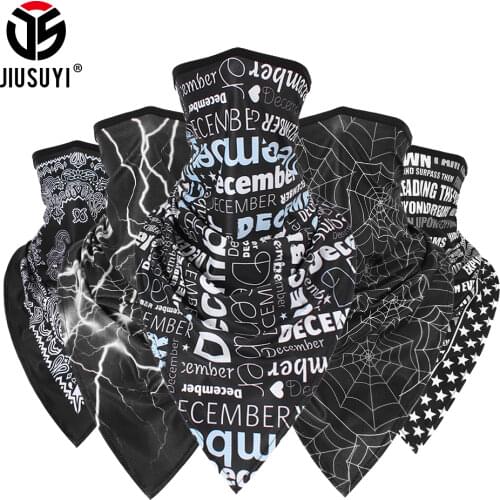 Breathable Bandana Paisley Arab Hijab Mesh Tube Triangle Face Scarves Windproof Wrap Scarf Neck Gaiter Cover Headband Men Girl