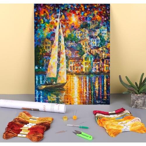 Love Letter Printed Water-Soluble Canvas 11CT Cross-Stitch Kit Embroidery DMC Threads Sewing Handicraft Knitting Wholesale