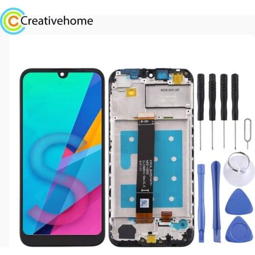 High Quality LCD Screen and Digitizer Full Assembly with Frame for Huawei Honor 8S (Black)