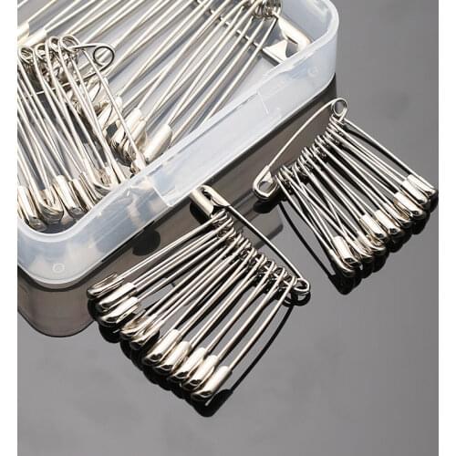 WANGLUFEI 20pcs High Quality Safety Pins Paper Clip DIY Sewing Tools Metal Needles Large Safety Pin Brooch Decor Accessories