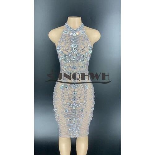 2020 Women grey round neck sleeveless off shoulder Vestidos Celebrity evening party bodycon dresses dropshipping