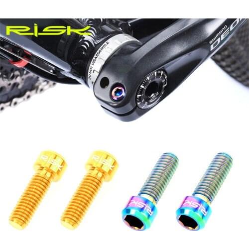 Dental disc crank lock clipr fixed mountain road car titanium alloy disc brake seat screw M6x18mm