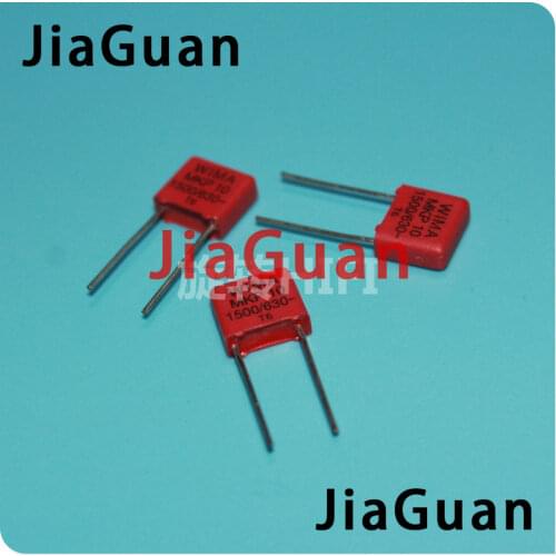 10PCS RED WIMA MKP10 1500PF 630V 1n5 p7.5mm original new MKP-10 152/630V audio 1.5nf film 152 PCM7.5 hot sale 1500pf/630v 1N5