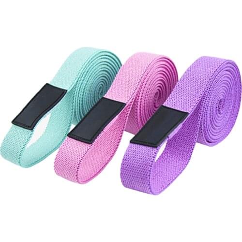 3Pcs Fabric Resistance Long Bands Home Fitness Pull Up Assist Booty Hip Workout Loop Elastic Bands Yoga Gym Training Exercise