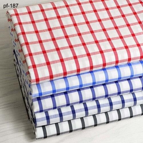 Chequered 60 Elastic Yarn-Dyed Casual Mens Shirt Fabrics