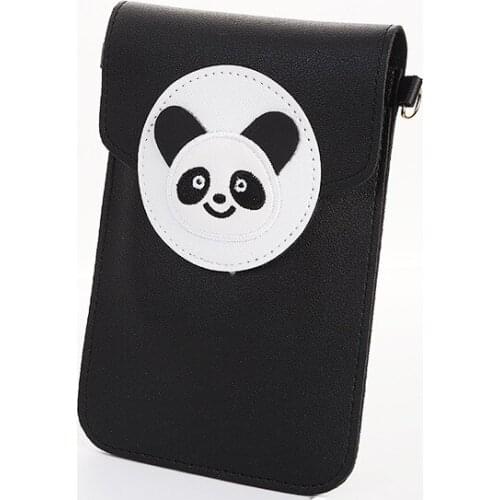 BOTUSI Cute Panda Hand Bag Coin Purses Mini Back pack Shoulder Bag Mobile Phone Bag New Fashion Women Wallet Women Bag