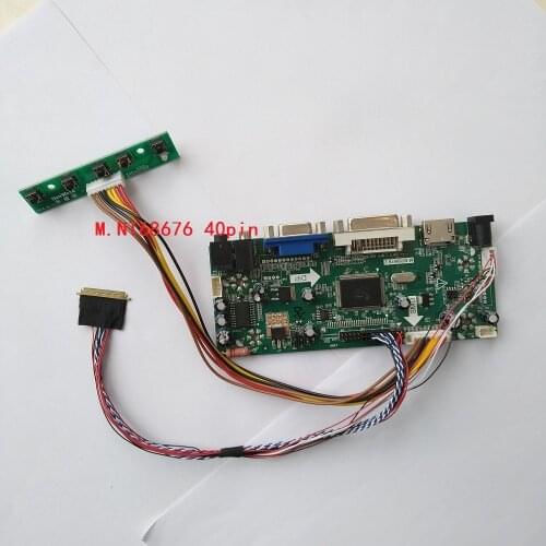 For 40pin LP156WH2(TL)(AD)/(TL)(AE) 1366*768 panel monitor M.NT68676 HDMI DVI VGA LED LCD Controller board Kit display