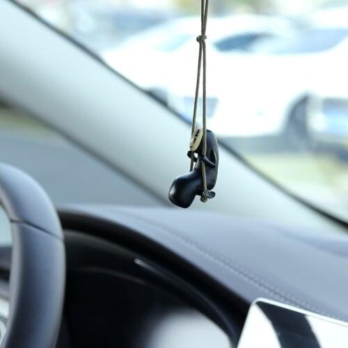 Cute Anime No Face Man Action Figure Model DIY Gardening Decoration Car Rearview Mirror Pendant Handmade Ornaments