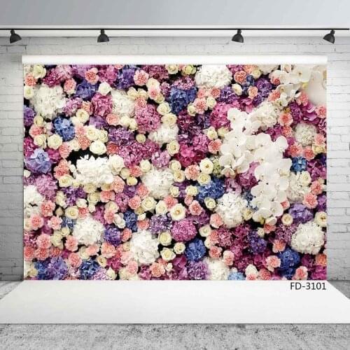 Blossom All Kind Of Flower Wedding Wall Photo Background Photocall Floral Photography Backdrop Prop Studio Shoot For Baby Shower