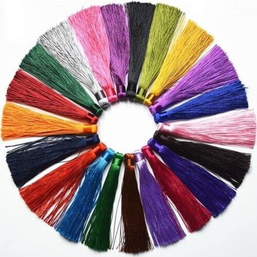 15pcs/lot 22 Colors 12cm Mixed Cotton Silk Tassels for DIY Earrings Jewelry Making Fashion Tassels Fringe Charms Pendants