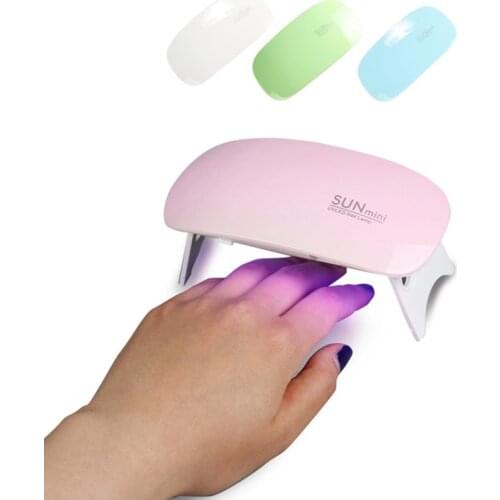 Sun Mini UV LED Lamp 6W USB Nail Dryer Mouse Gel Lamp Dryer Manicure Machine Nail Art Dryer Light Fast Gel Manicure Tools