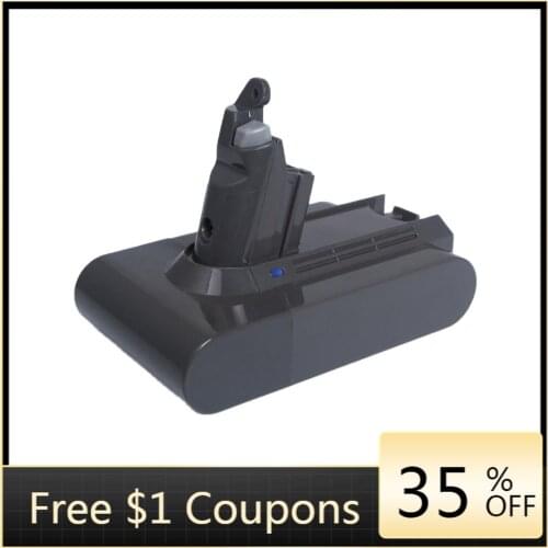 Ockered 3000mAh 21.6V Li-ion Battery 3.0A Vacuum Cleaner Battery for Dyson V6 DC58 DC59 DC61 DC62 DC74 SV09 SV07 SV03