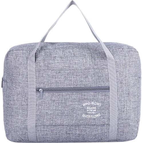 Nylon Luggage Folding Waterproof Travel Portable Handbag Shoulder Bag Women Men Clothes Tote Large Capacity Trolley Bags