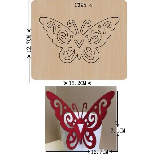 New butterfly Wooden die Scrapbooking C395-4 Cutting Dies