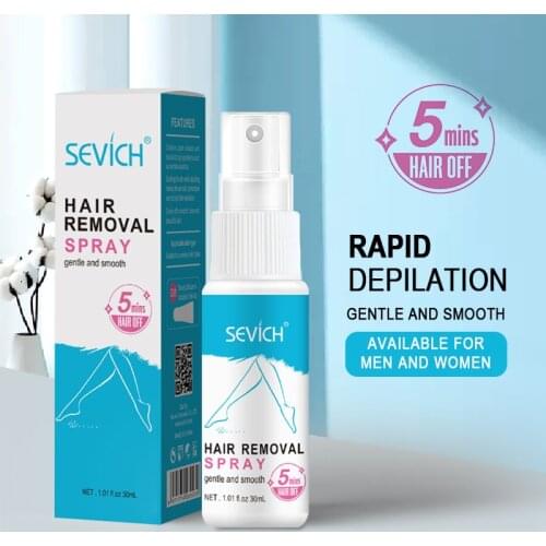 Sevich 30ml Powerful Hair Removal Spray Set Body Hair Depilatory Beard Bikini Legs Armpit Permanent Painless Hair Remover Spray